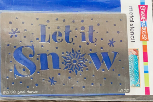 STAMPENDOUS - STENCIL LET IT SNOW