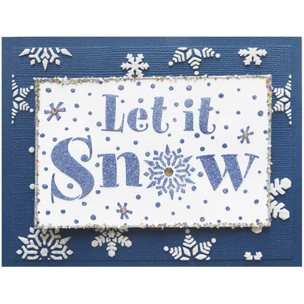 STAMPENDOUS - STENCIL LET IT SNOW - Image 2