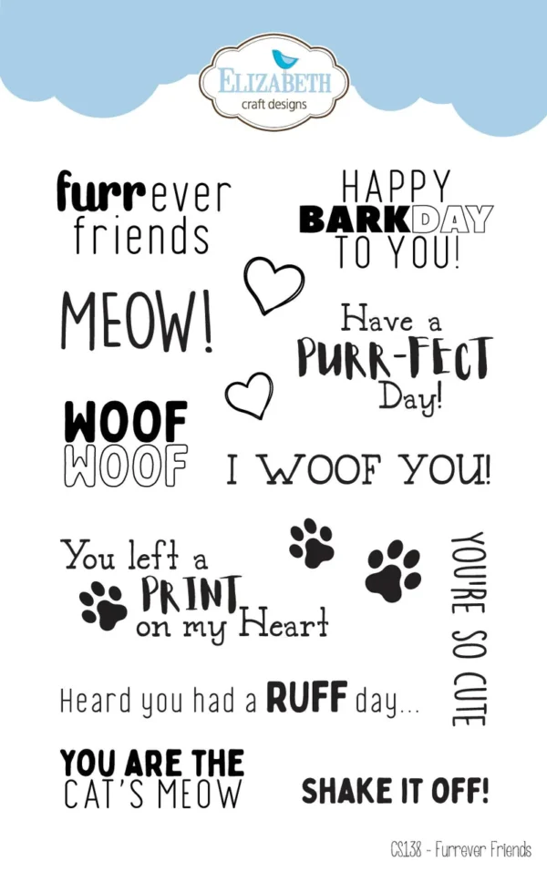 ELIZABETH CRAFT DESIGNS - TIMBRO CLEAR FURREVER FRIENDS