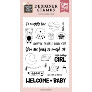 ECHO PARK - TIMBRO CLEAR OH BABY GIRL STAMP SET