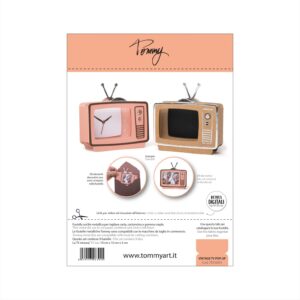 TOMMY ART - FUSTELLA VINTAGE TV POP-UP