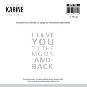 LES ATELIERS DE KARINE - FUSTELLA LOVE YOU