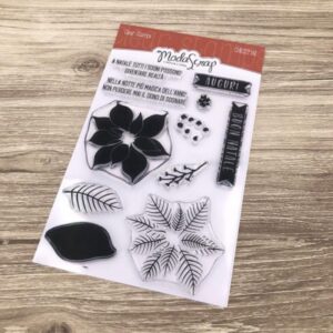 MODASCRAP - TIMBRO CLEAR CHRISTMAS FLOWER