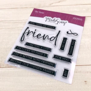 MODASCRAP - TIMBRO CLEAR FRIENDS