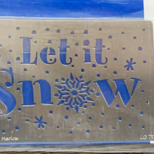 STAMPENDOUS - STENCIL LET IT SNOW