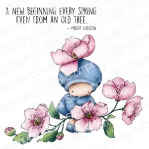STAMPINGBELLA - TIMBRO GOMMA BUNDLE GIRL CHERRY BLOSSOMS