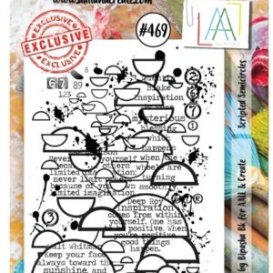 AALL & CREATIVE - TIMBRO CLEAR SCRIPTED SEMICIRCLES