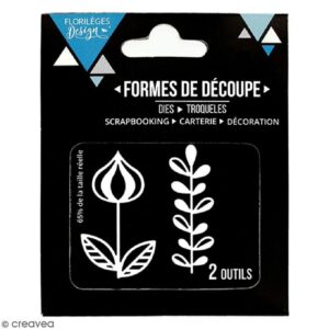 FLORILEGES DESIGN - FUSTELLA BOUTON ET FEUILLAGE