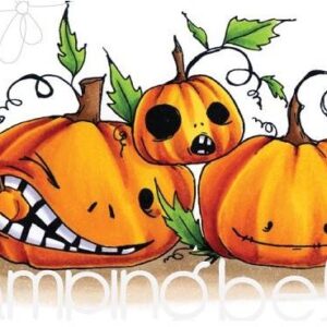 STAMPINGBELLA - TIMBRO GOMMA ODDBALL NAUGHTY PUMPKINS RUBBER