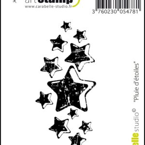 CARABELLE STUDIO - TIMBRO GOMMA PLUIE D'ETOILES