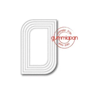 GUMMIAPAN - FUSTELLA PIERCED RECTANGLE-ISH