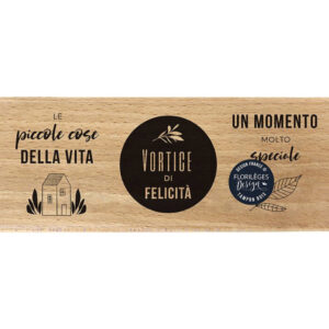 FLORILEGES DESIGN - TIMBRO LEGNO VORTICE DI FELICITÀ