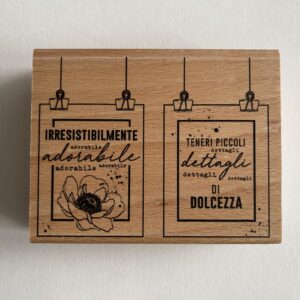 FLORILEGES DESIGN - TIMBRO LEGNO DETTAGLI TENERI