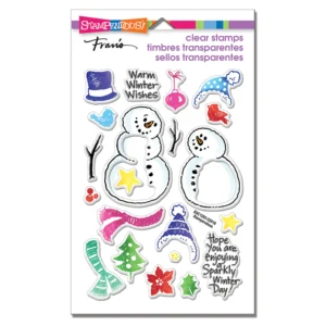 STAMPENDOUS - TIMBRO CLEAR SNOWMEN ACCESSORIES PCS