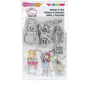 STAMPENDOUS - TIMBRO + FUSTELLA WF HAPPY WINTER