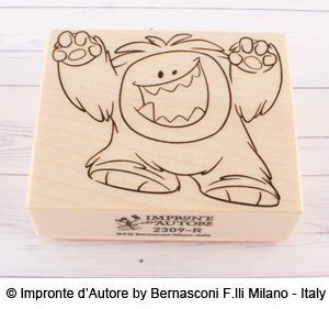 IMPRONTE D'AUTORE - TIMBRO LEGNO YETI