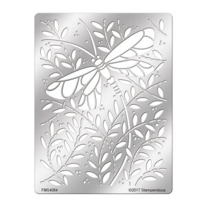 STAMPENDOUS - STENCIL DRAGONFLY VINES