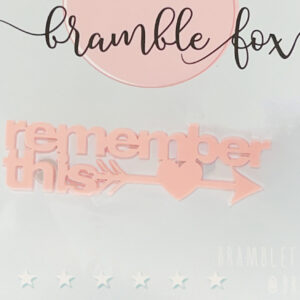 BRAMBLEFOX - ABBELLIMENTO REMEMBER THIS