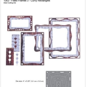 ELIZABETH CRAFT DESIGNS - FUSTELLA FITTED FRAMES 3 - CURVY RECTANGLES