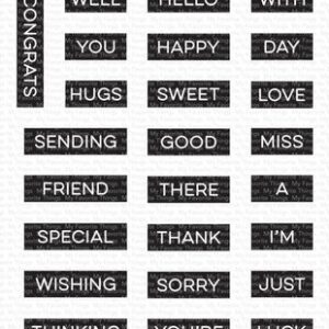 MY FAVORITE THINGS - TIMBRO CLEAR LABEL MAKER SENTIMENTS