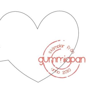GUMMIAPAN - FUSTELLA HJAERTLIG PRATBUBBLA