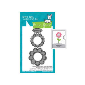 LAWNFAWN - FUSTELLA REVEAL WHEEL CIRCLE ADD-ON FLOWER AND SUN