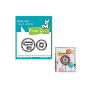 LAWNFAWN - FUSTELLA REVEAL WHEEL CIRCLE SENTIMENT LAWN CUTS