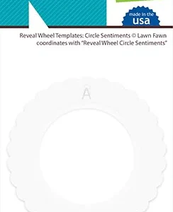 LAWNFAWN - STENCIL REVEAL WHEEL TEMPLATES: CIRCLE SENTIMENT