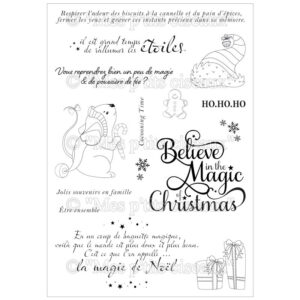 MES P'TITS CISEAUX - TIMBRO CLEAR MAGIE DE NOËL