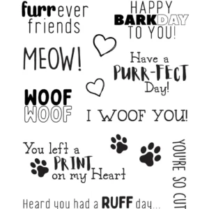 ELIZABETH CRAFT DESIGNS - TIMBRO CLEAR FURREVER FRIENDS
